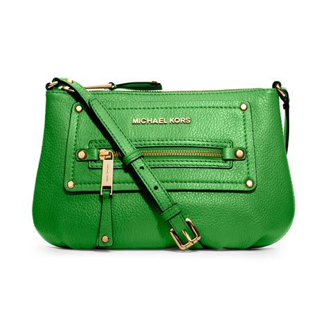 michael kors green crossbody.